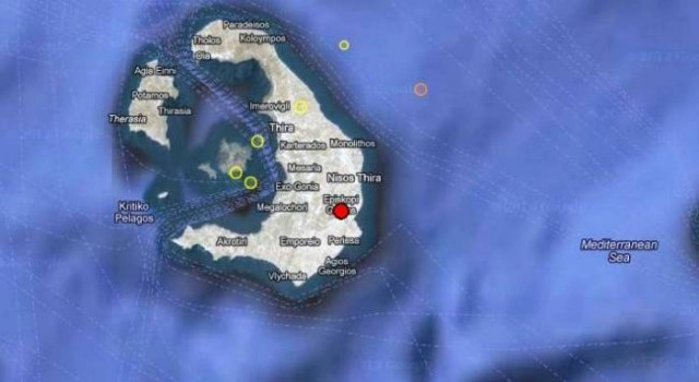 Νέα σεισμός στην Σαντορίνη