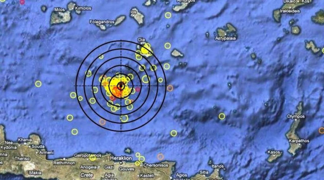 Μετασεισμός 4,6 Ρίχτερ βόρεια του Ηρακλείου Κρήτης