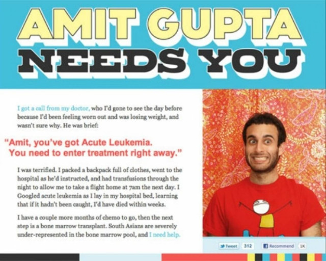 Βρήκε δότη μυελού των οστών μέσω Facebook!