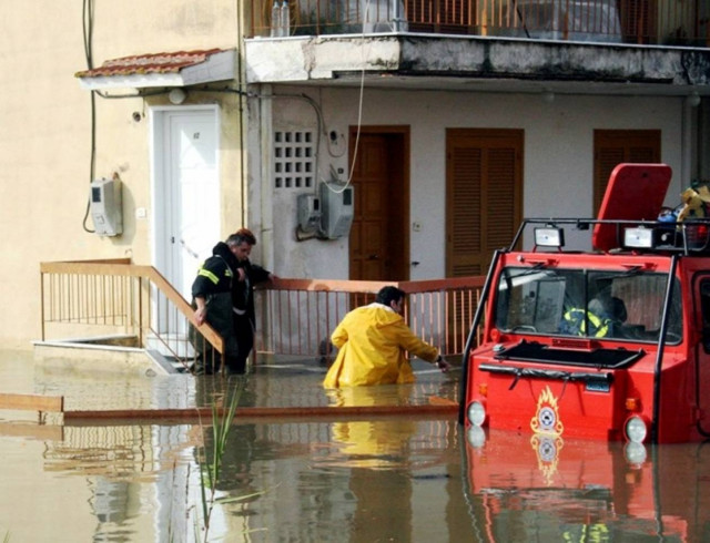 Πλημμύρισαν σπίτια στην Αιγείρα