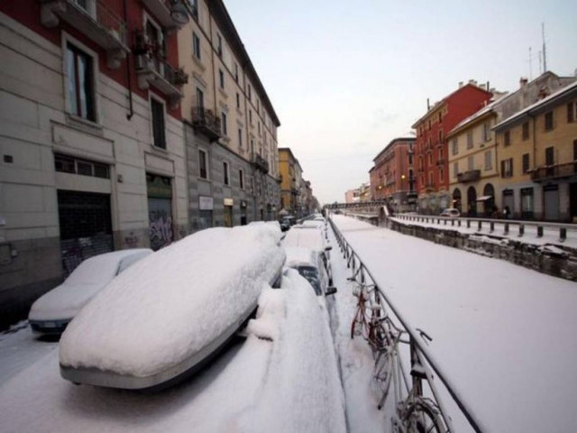 Bουνά τα χιόνια στην Ιταλία