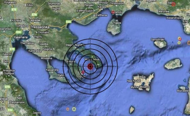 Σεισμός 5,4 Ρίχτερ στο Άγιον Όρος