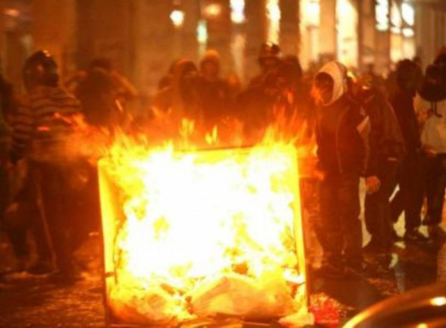 Διαμαρτυρία για τη σύλληψη αντιεξουσιαστών