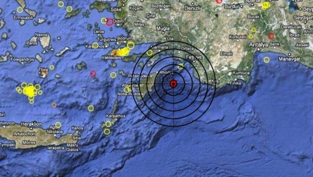 Σεισμός 4,1 Ρίχτερ ανατολικά της Ρόδου