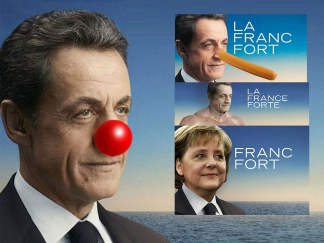 Σατιρίζουν την αφίσα Σαρκοζί!