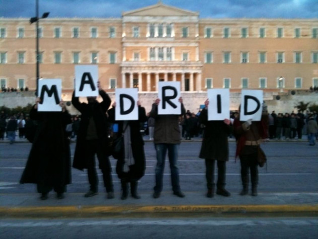 Φωτορεπορτάζ: Το μήνυμα των Ελλήνων στην Ευρώπη