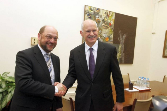 Συνάντηση Παπανδρέου-Σουλτς