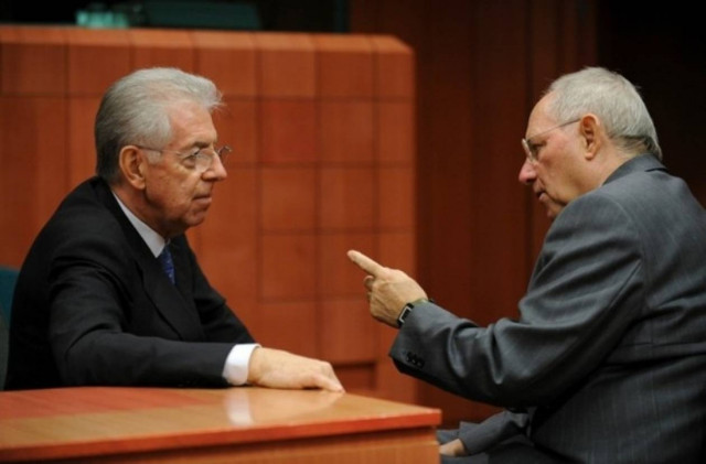 Συνάντηση Μόντι-Σόιμπλε για την Ελλάδα