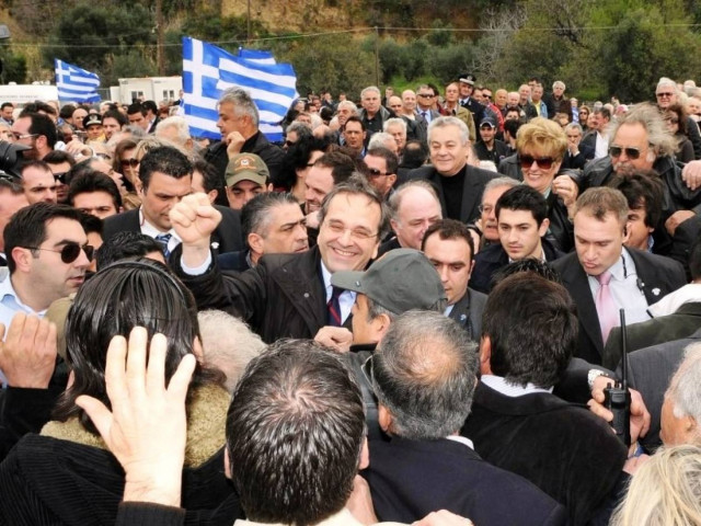 Στα εγκαίνια της γέφυρας του Νέδοντα ο Σαμαράς