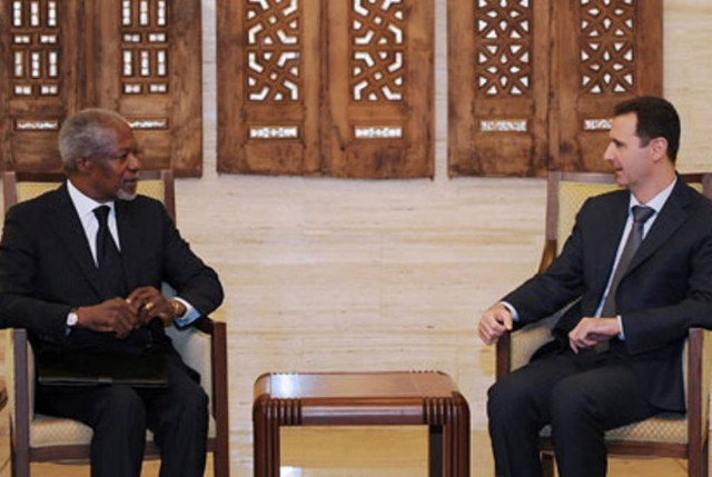 Συνεχίζονται οι επαφές Ανάν-Άσαντ