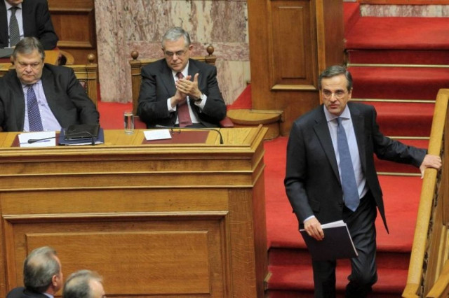 Ολοκληρώθηκε η συνάντηση Παπαδήμου-Σαμαρά