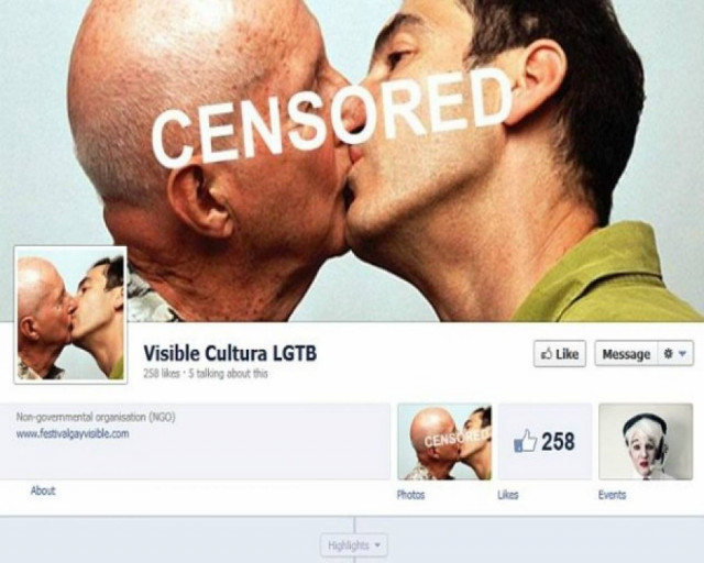 Λογοκρίθηκε η φωτογραφία με το gay φιλί στο Facebook