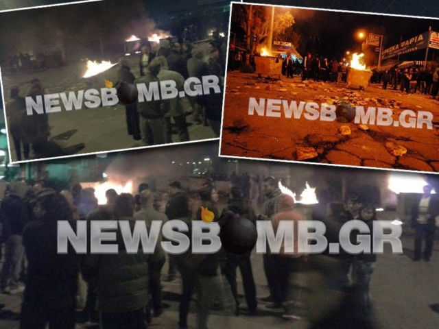 Μάχη μέχρι με τα μεσάνυχτα στην Αμυγδαλέζα