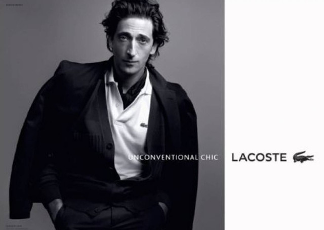 Η Lacoste χρίζει τον Adrien Brody ως τον πιο «Αντισυμβατικά Σικ» άντρα