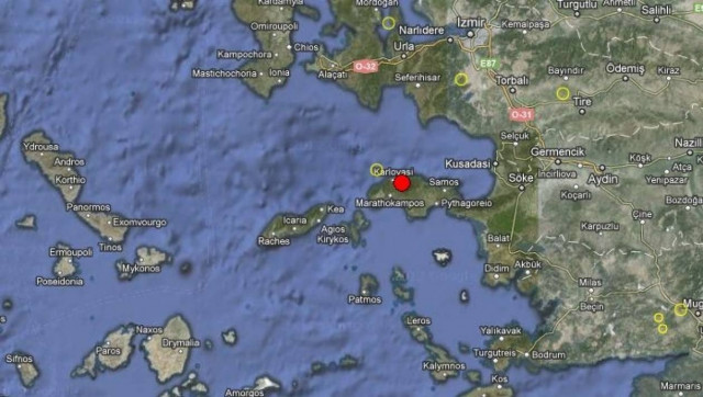 Σεισμός 3,2 Ρίχτερ στο Καρλόβασι Σάμου