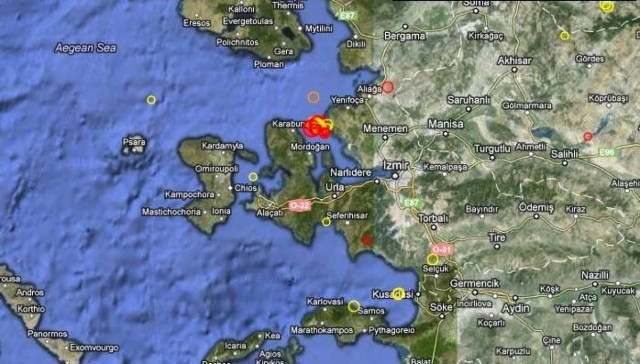 Σεισμός 4,6 Ρίχτερ μεταξύ Χίου και Σμύρνης