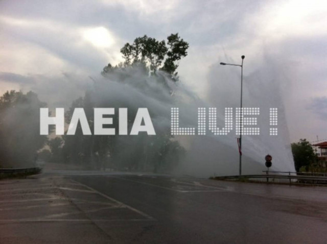 Ηλεία: Κίνδυνος από διαρροή αγωγού ύδρευσης (βίντεο)