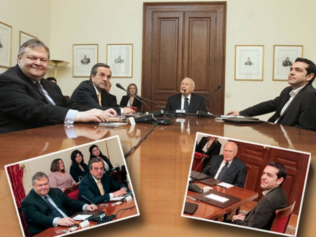 Οι έντονοι διάλογοι Σαμαρά – Βενιζέλου με Τσίπρα
