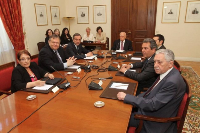 Όταν οι πολιτικοί αρχηγοί κάνουν... πλάκα στο Προεδρικό