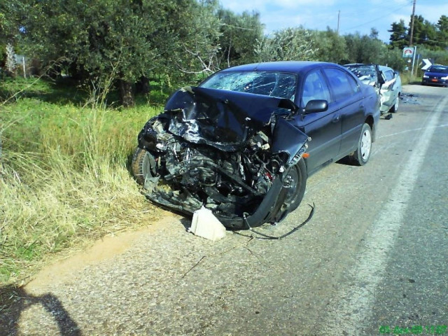 Τροχαίο με τρία οχήματα στο Ηράκλειο