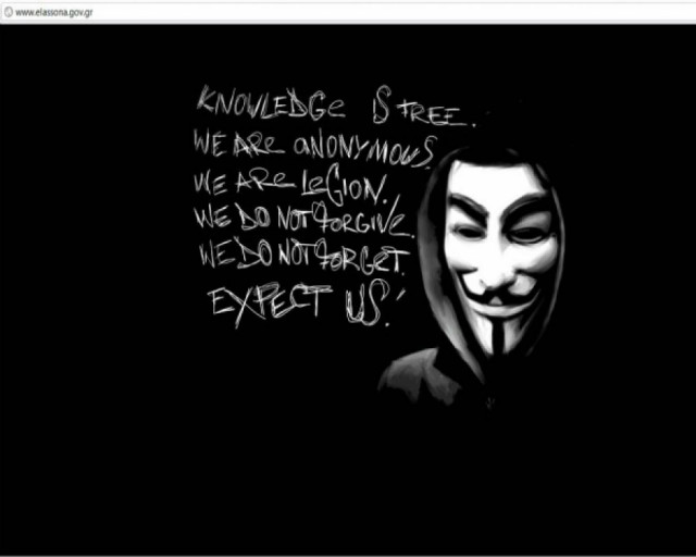 Anonymous: Αυτοί κρύβονται πίσω από το χτύπημα στην Ελασσόνα;