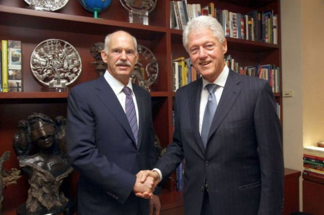 Με τον Μπιλ Κλίντον συναντήθηκε ο Γιώργος Παπανδρέου