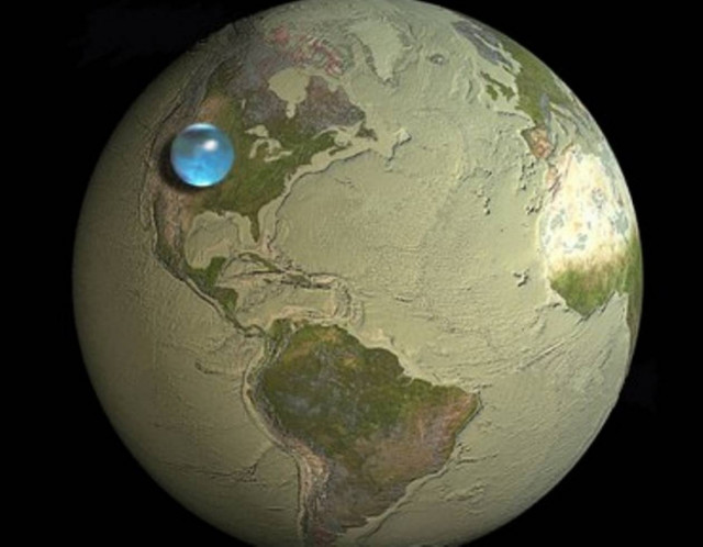 Αυτό είναι όλο το νερό που υπάρχει στον πλανήτη!