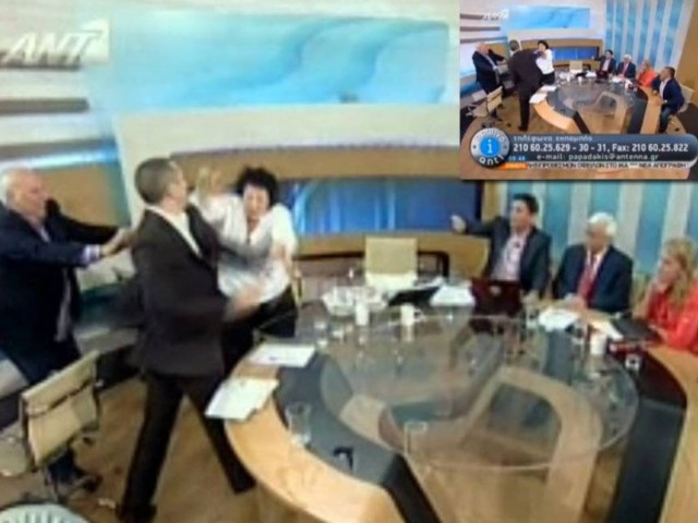 Βίντεο: Ο Κασιδιάρης χαστούκισε την Κανέλλη στον αέρα