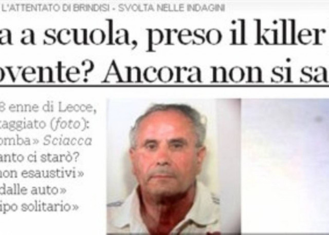 O 68χρονος πρατηριούχος ο βομβιστής του σχολείου στο Μπρίντιζι