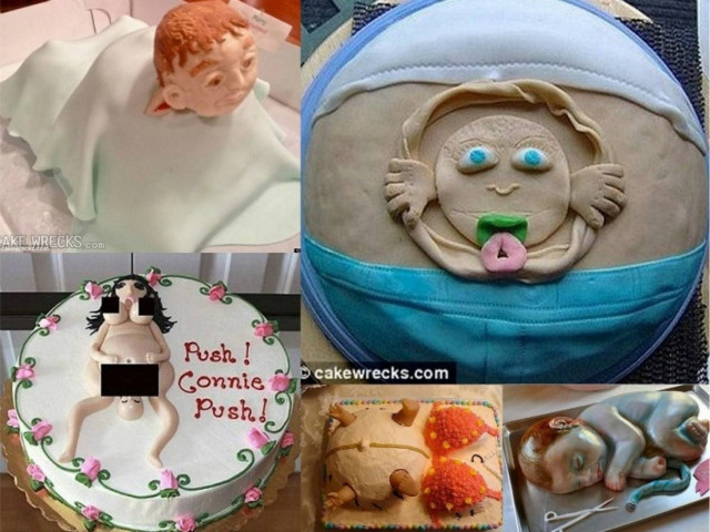 Οι χειρότερες τούρτες για εγκύους που έχουν υπάρξει ποτέ! (pics)