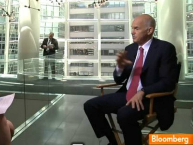 Παπανδρέου στο Bloomberg: Η Ελλάδα θα παραμείνει στην Ευρωζώνη