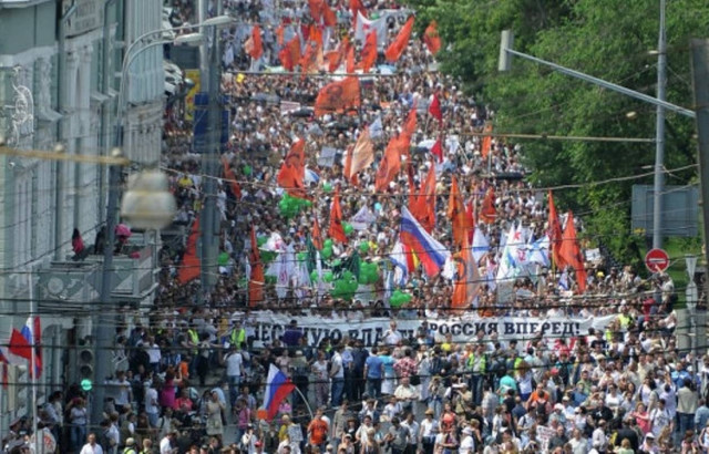Διαδήλωση κατά του Πούτιν στη Μόσχα
