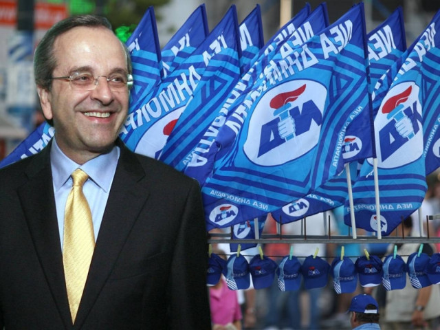 Η κεντρική προεκλογική συγκέντρωση Α. Σαμαρά στο Σύνταγμα