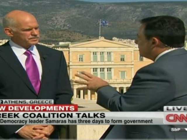 Παπανδρέου στο CNN: Μπορούμε να έχουμε κυβέρνηση συνεργασίας (vid)