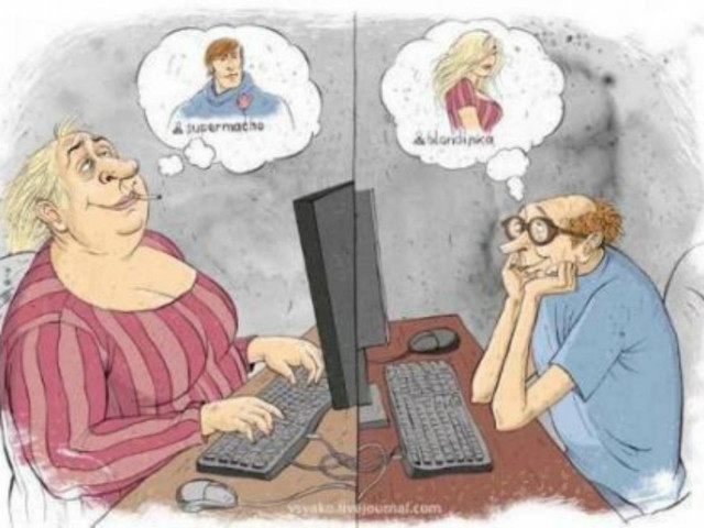 Ξεκαρδιστική φωτoγραφία: Με ποιον πραγματικά μιλάς στο chat...