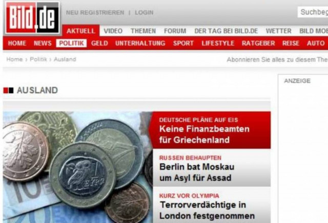 Bild: Δεν έρχονται οι Γερμανοί εφοριακοί