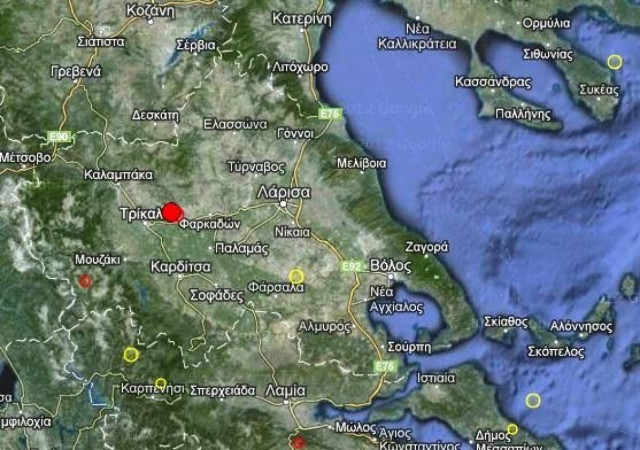Σεισμός 3,0 Ρίχτερ στα Τρίκαλα