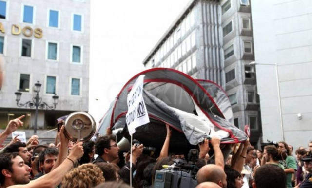 Στους δρόμους οι δημόσιοι υπάλληλοι στη Μαδρίτη