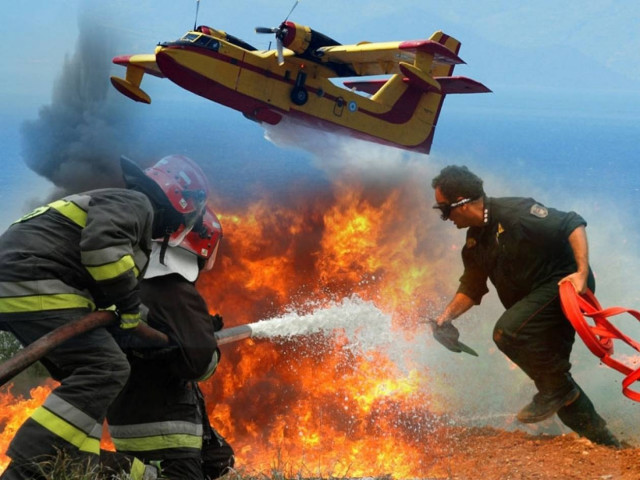 Μεγάλη πυρκαγιά σε εξέλιξη στην Αχαΐα