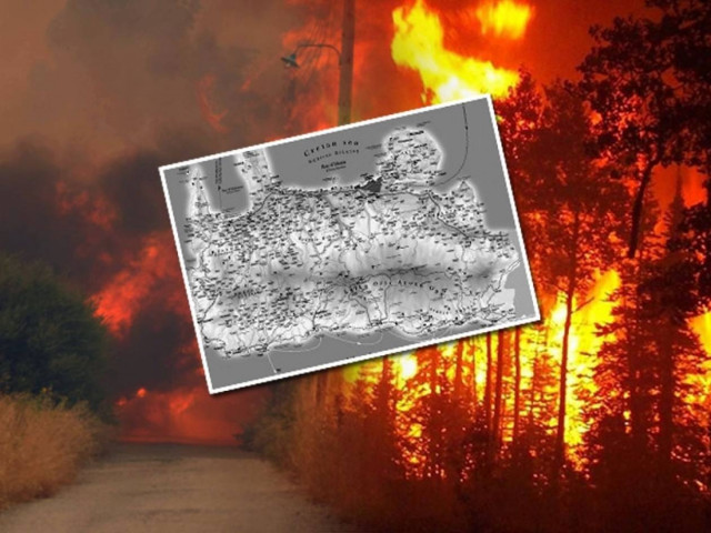 Κάηκαν αγροικίες στα Χανιά