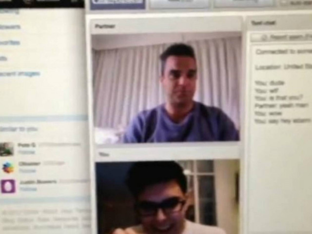 Απίστευτο: Συνάντησε τον Robbie Williams σε chat room! (vid)