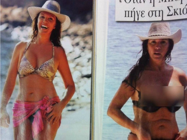 Η Βάνα Μπάρμπα με μαγιό: Θεά στο ένα περιοδικό, στο άλλο όχι!
