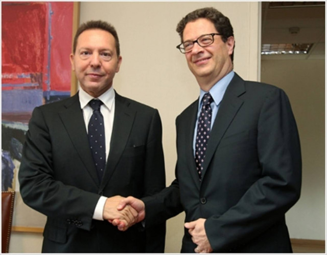 Συνάντηση Γ. Στουρνάρα με τον Τσ. Κόλινς