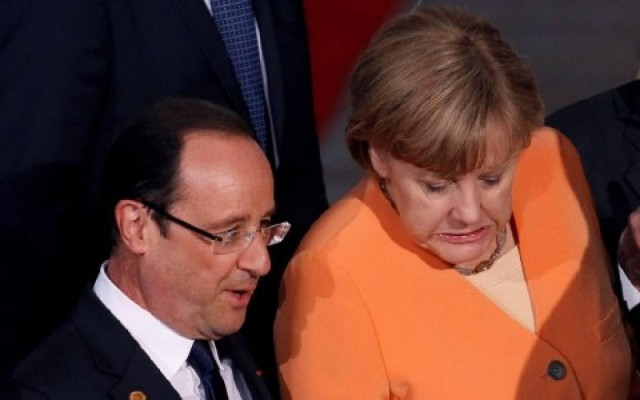 Tηλεφωνική ομιλία Φ.Ολάντ-Α.Μέρκελ