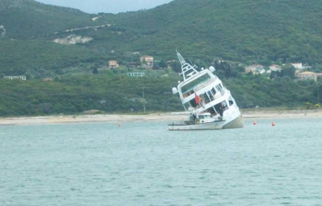 Προσάραξη σκάφους στη Λευκάδα