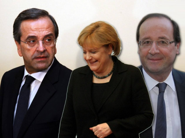 «Επίσημη πρώτη» Σαμαρά με Μέρκελ και Ολάντ