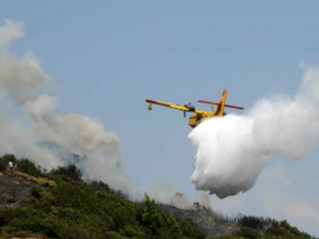 Πυρκαγιά στον Πύρριχο Αρεόπολης