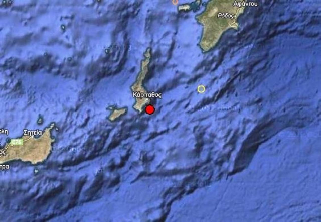 Σεισμός 3,5 Ρίχτερ στη Κάρπαθο