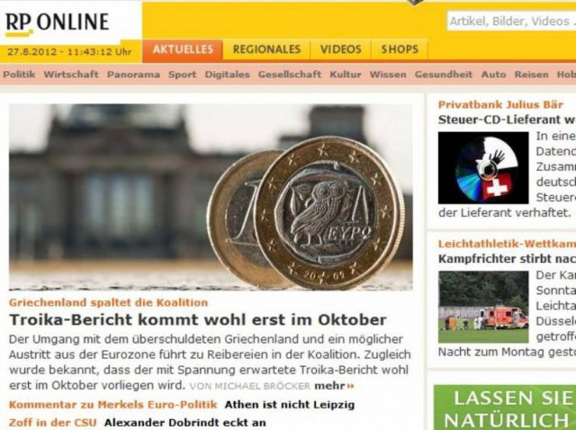 RP: Τον Οκτώβριο η έκθεση της τρόικας