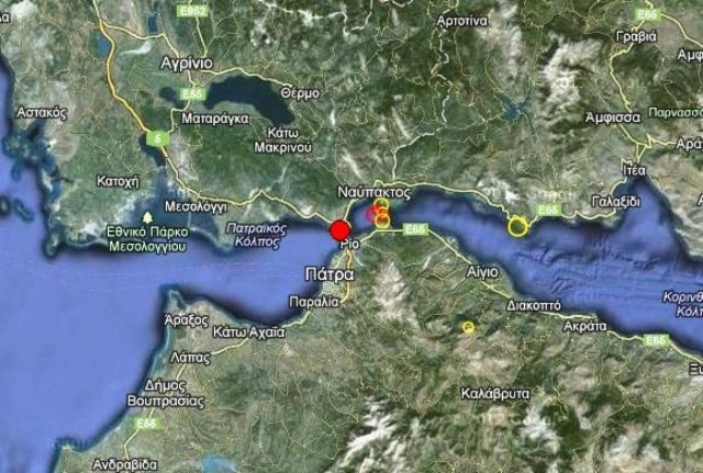 Σεισμός 3,1 Ρίχτερ στο Αντίρριο